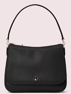 NWT KATE SPADE Polly Medium Convertible Flap Shoulder Bag NWT BLACK